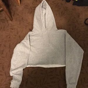 Grey Cropped Sweatshirt